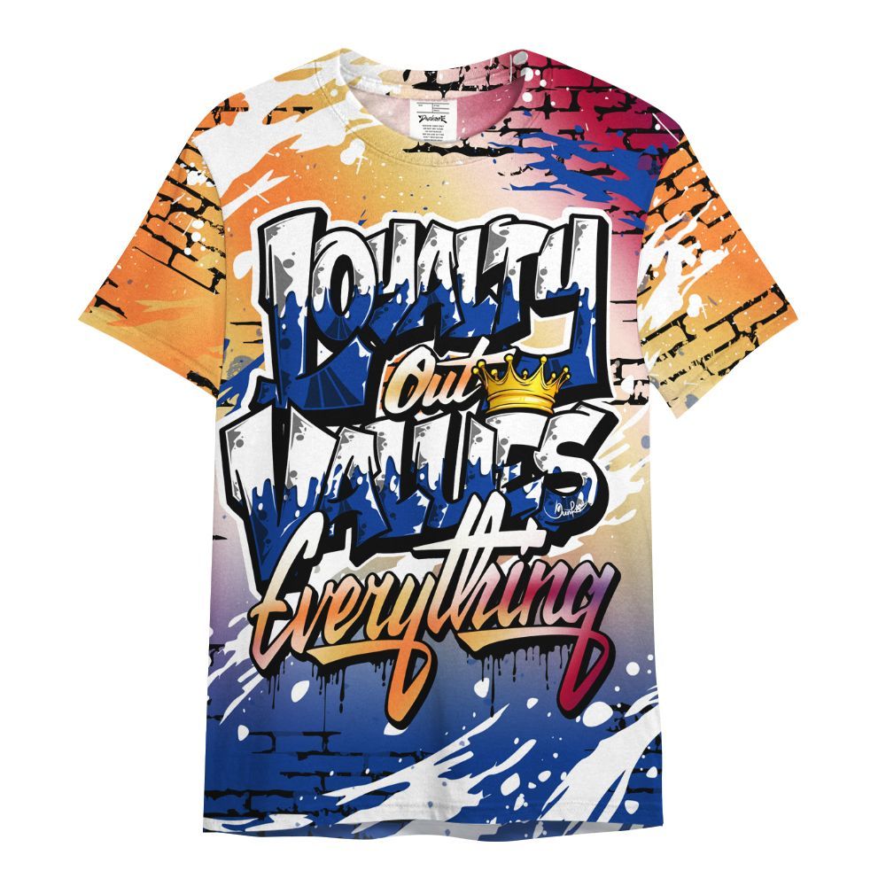 Shirt To Match Air Griffey Max Los Angeles 1s - Values Of Loyalty Drip All Over Print