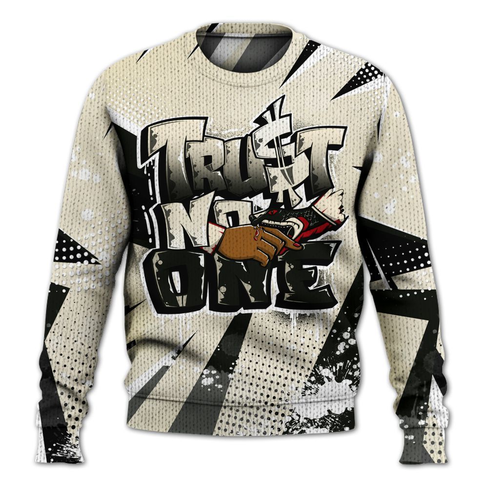 Sweater To Match Retro Low OG Nitro 1s - Poly Trust No One Dripping Graphic