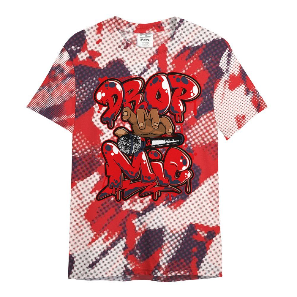 Shirt To Match Low OG Howard Bison 1s - Drop Mic Abstract All Over Print