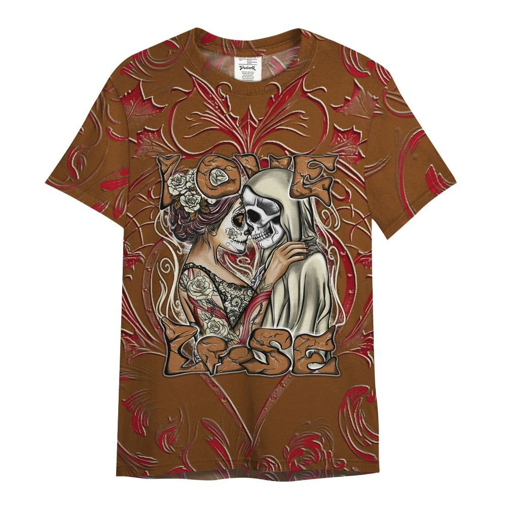 Shirt To Match Archaeo Brown 5s - Loves Lose Gothic All Over Print