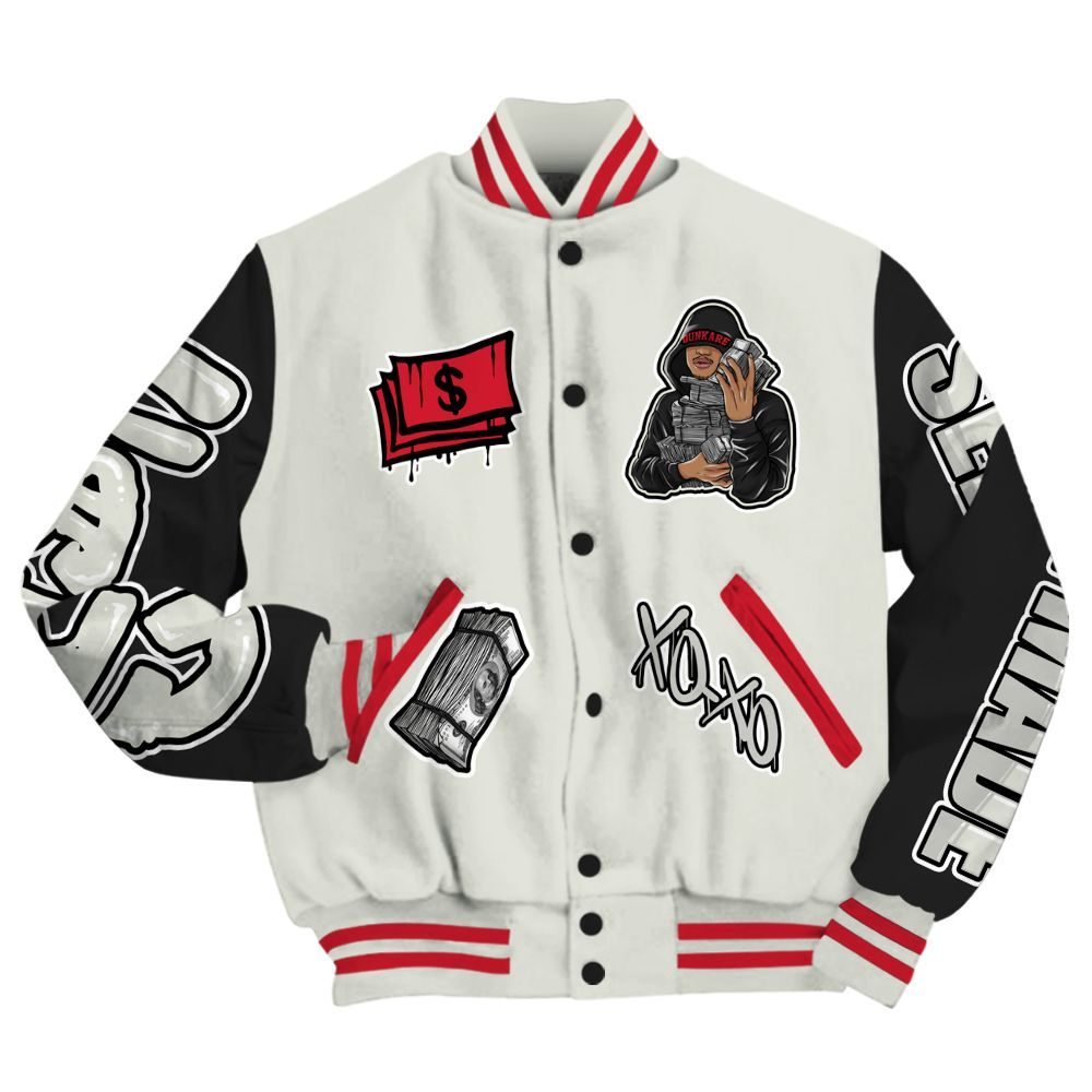 Varsity Jacket To Match Flight Club 4s - Selfmade Unique All Over Print