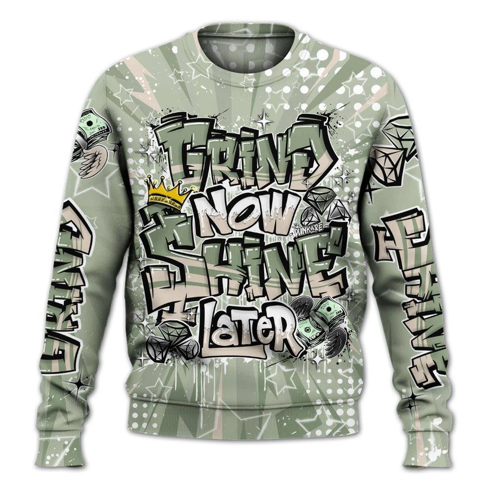 Sweatshirt To Match Seafoam Sail 4s - Grind2 Shine Later All Over Print