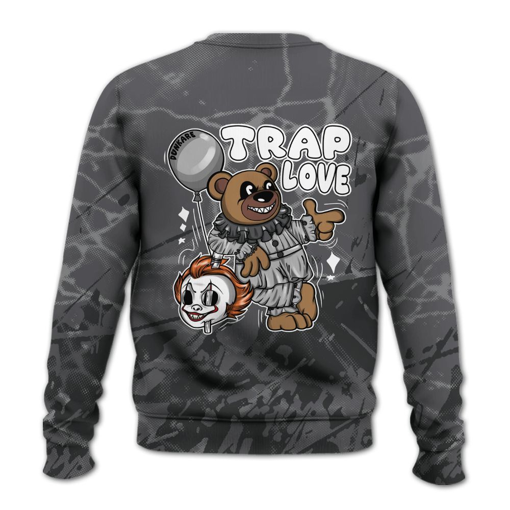 Sweatshirt To Match White Thunder 4s - Trap Loves Bear Profound All Over Print