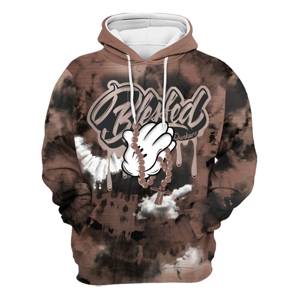 Hoodie To Match KD 4 Christmas - God Blessed Tie Dye All Over Print