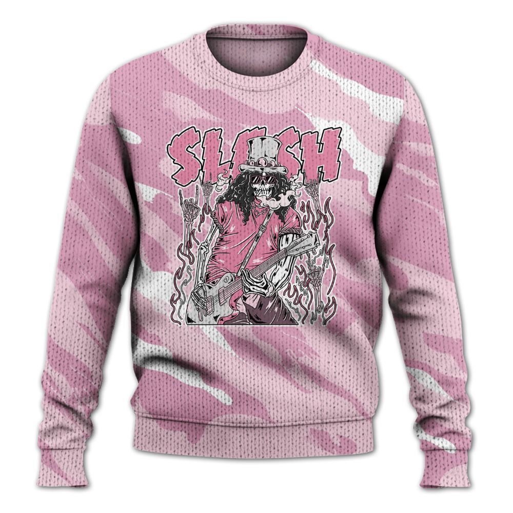 Knitted Sweater To Match Orchid 4s - Slash Skeleton Colored