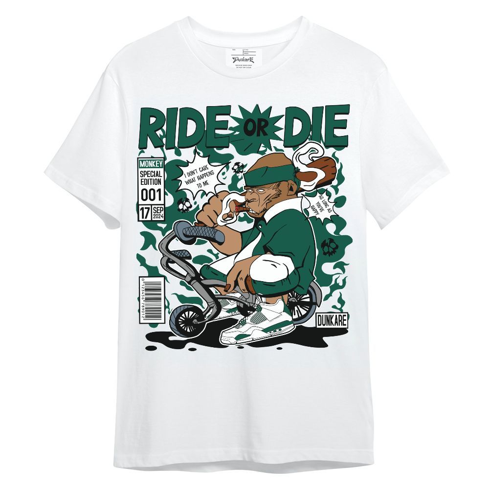 Shirt To Match Oxidized Green 4s - Monkey Rider Sneaker Unisex Shirt