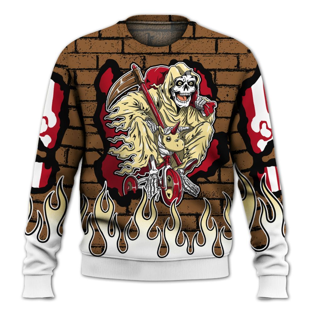 Sweatshirt To Match Air Max 90 Escape - Self Make Skeleton Crashed All Over Print