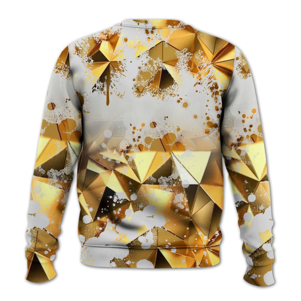 Sweatshirt To Match NET Gold 4s - God Blessed Ink Drip All Over Print