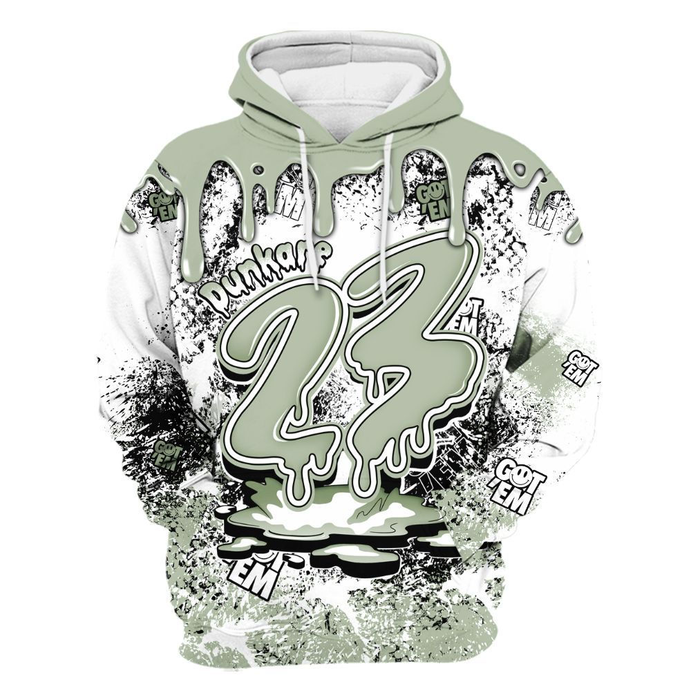 Hoodie To Match Seafoam Sail 4s - Dripping 23 Drip All Over Print