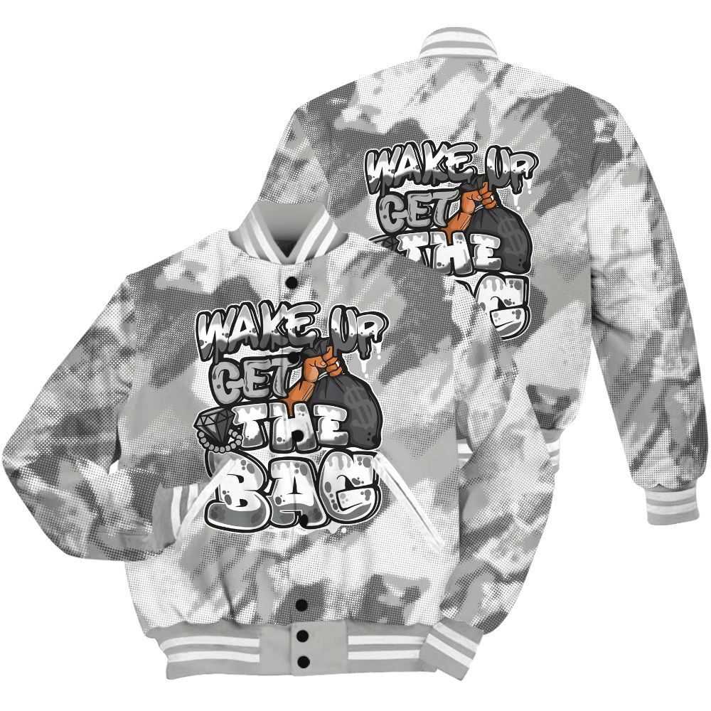 Varsity Jacket To Match Paris Cement Grey 4s Shirt - Get More Bags Abstract All Over Print