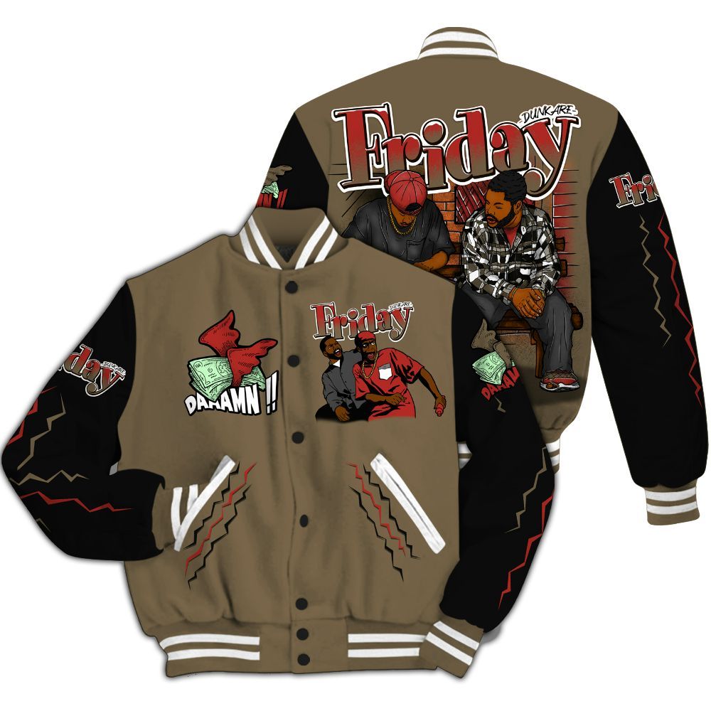 Varsity Jacket To Match Olive 9s - Friday Movie 90s TV All Over Print