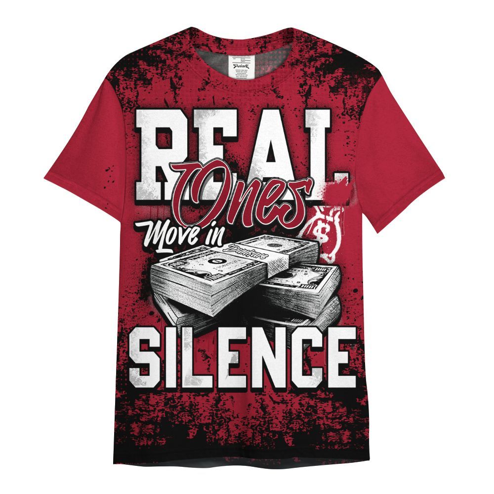 Shirt To Match High OG Black Toe Reimagined 1s - Move In Silence Money Street Retro All Over Print