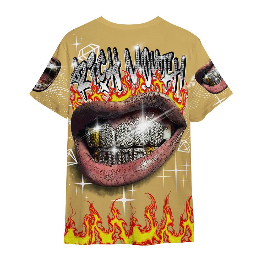 Shirt To Match Craft Paris 6s - Rich Mouth Fire Rap Retro 90s All Over Print