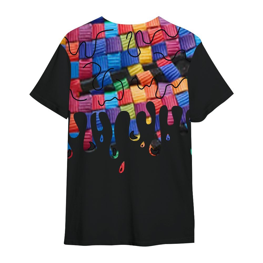 Shirt To Match Air Rainbow Weave - Snake Trust No One Drip All Over Print