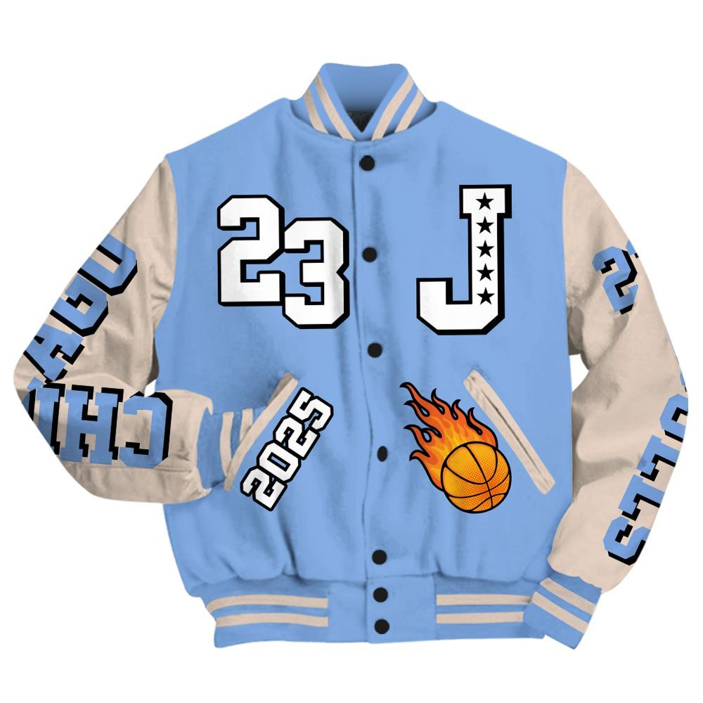 Varsity Jacket To Match Air Max 1 Royal Pulse - Chicago 23 Basketball All Over Print