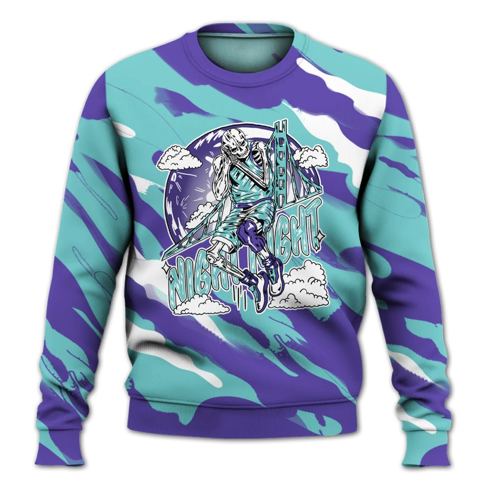 Sweatshirt To Match Low Hornets 1s - Seeya Skeleton Colored All Over Print