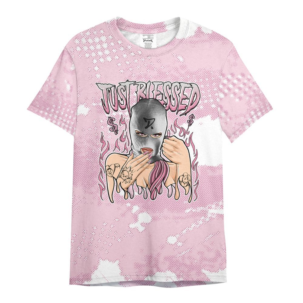 Shirt To Match Orchid 4s - Blessed!! Smoke Dot All Over Print