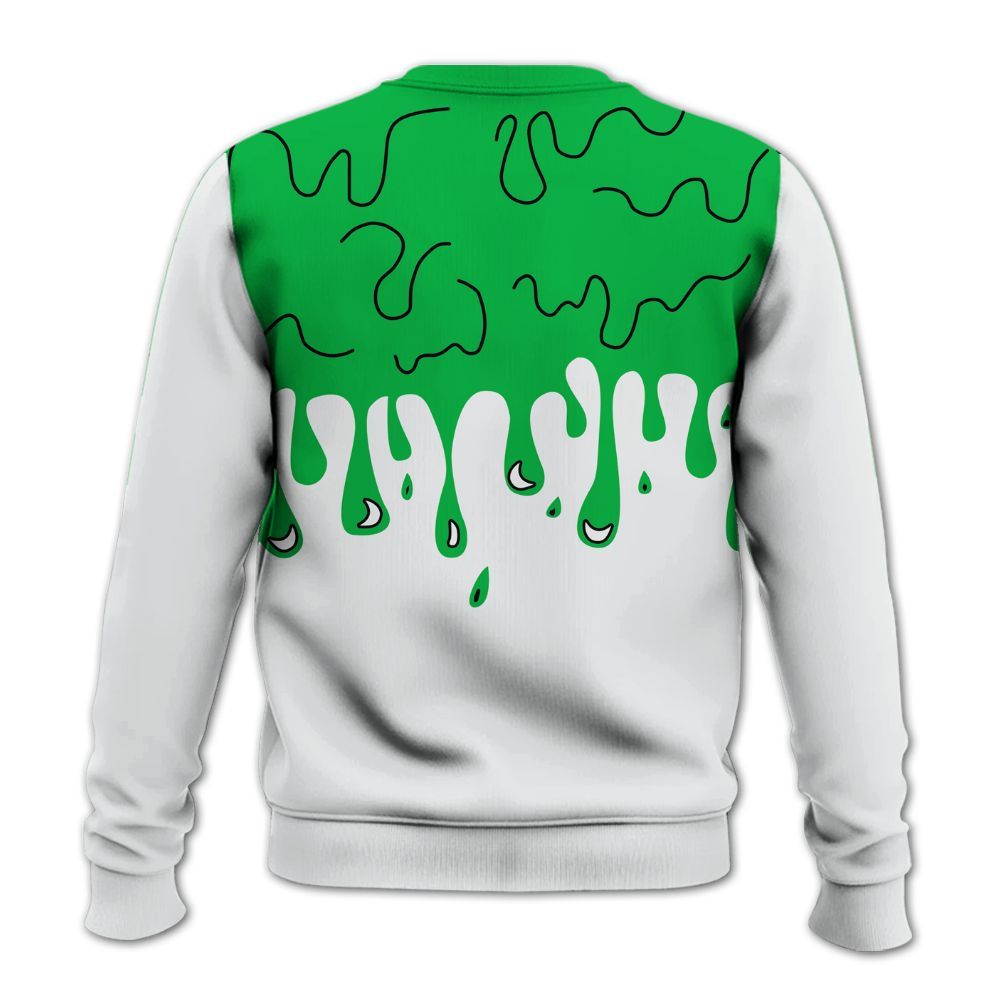 Sweatshirt To Match Lucky Green 5s - Snake Trust No One Drip All Over Print