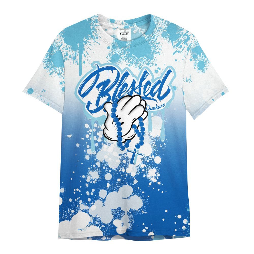 Shirt To Match Dunk Low Argon - God Blessed Ink Drip All Over Print