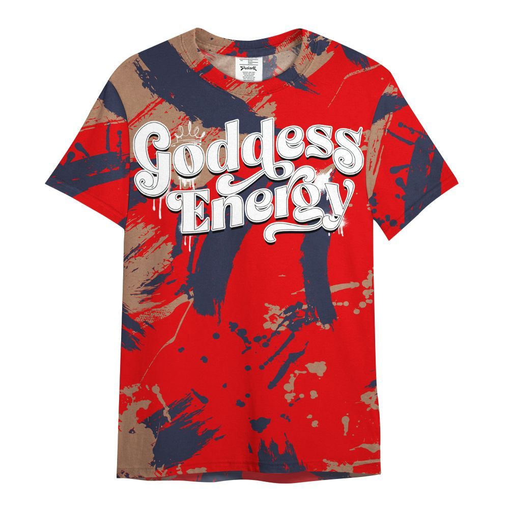Shirt To Match Low OG Howard Bison 1s - Goddess Energy Retro All Over Print