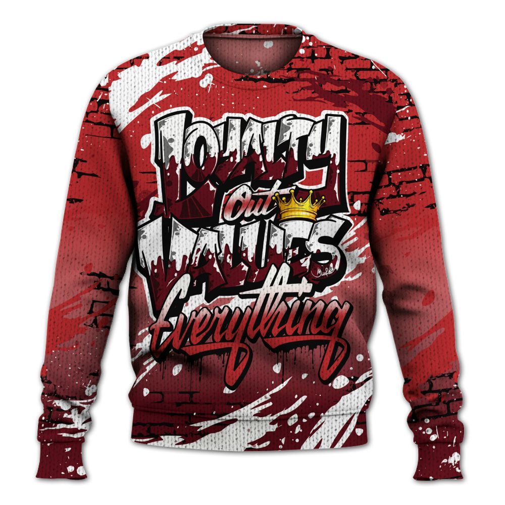 Knitted Sweater To Match Kobe 9 Elite Christmas - Values Of Loyalty Drip