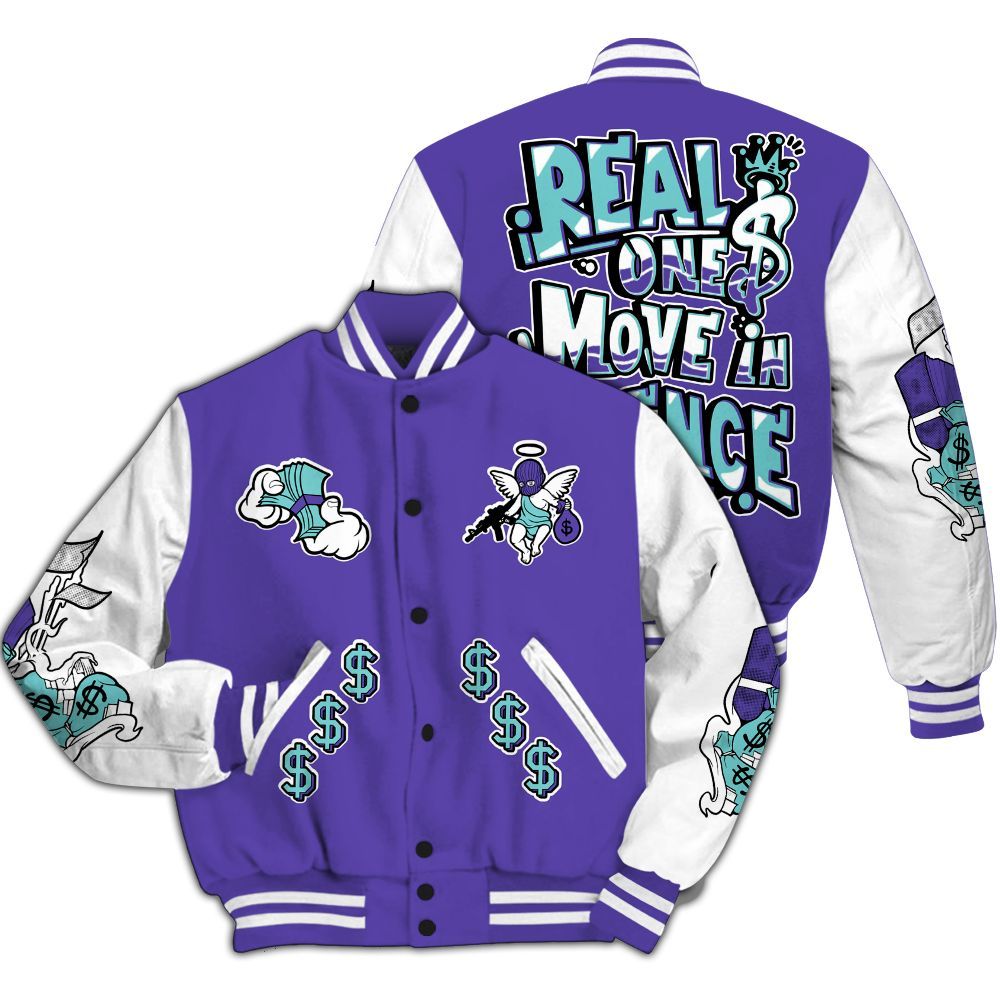 Varsity Jacket To Match Low Hornets 1s - Ones Move In Silence Graphic All Over Print