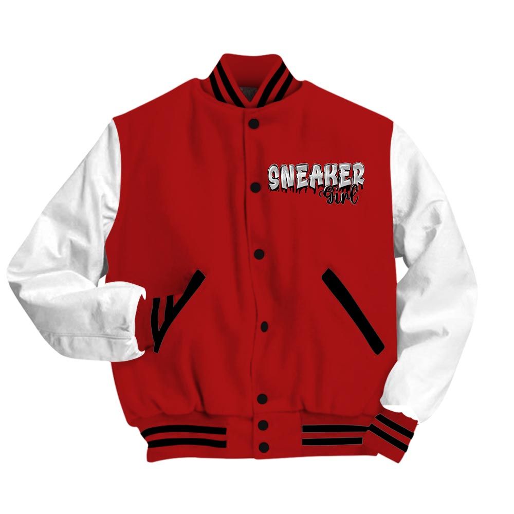 Varsity Jacket To Match Varsity Jacket Custom Name Sneaker Girl Money, 12 Red Taxi - To Match Sneaker Red Taxi 12s 2504 NCT
