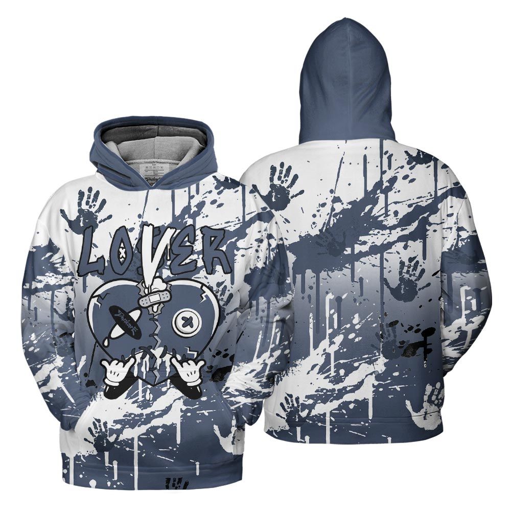 Hoodie To Match Low Diffused Blue 11s Hoodie, Loser Lover Drip Heart Hoodie Outfit 903 NCT