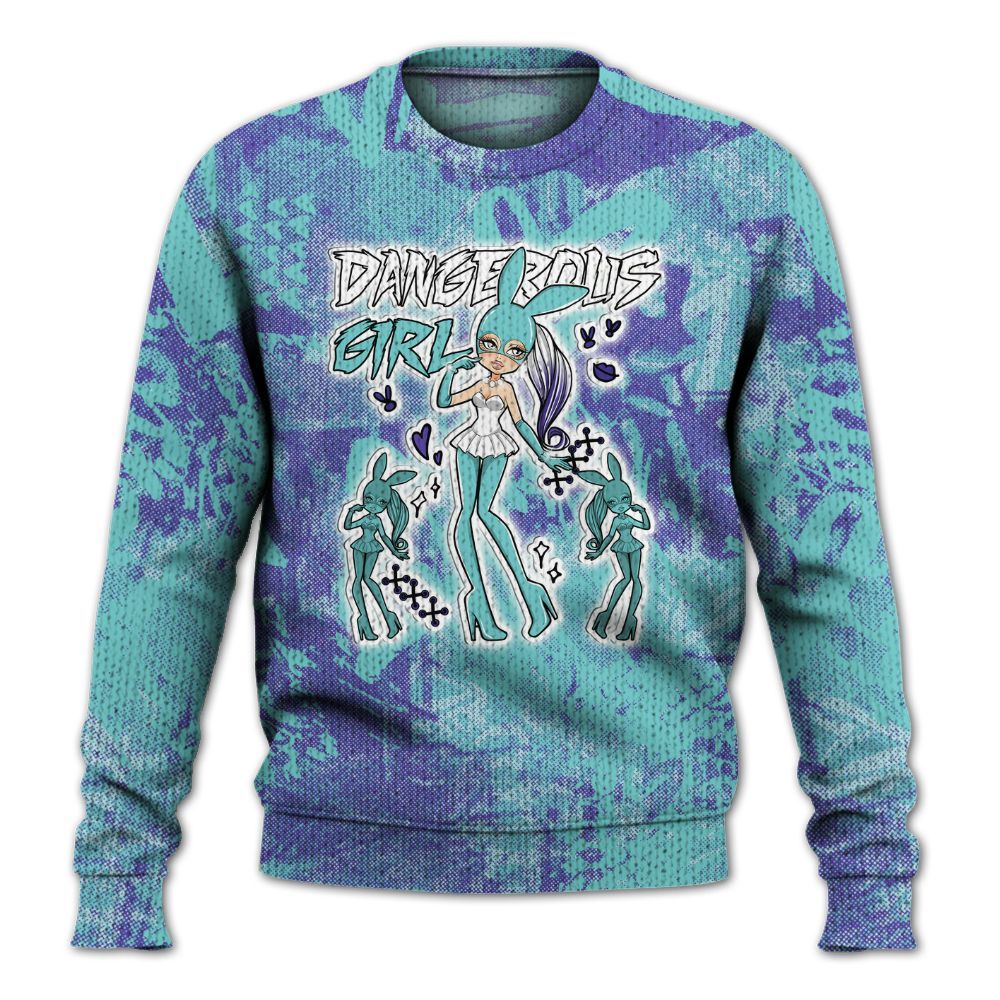 Knitted Sweater To Match Low Hornets 1s - Dangerous.Girl Heart Grunge