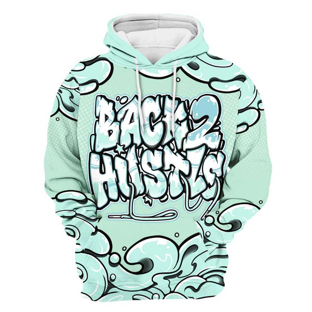 Hoodie To Match Retro Low Igloo 11s - Back 2 Hustles Typo All Over Print