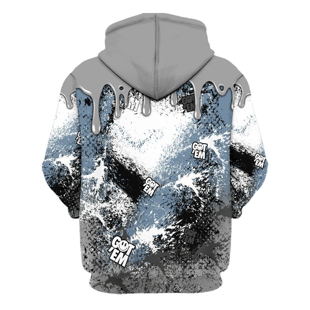 Hoodie To Match Black Chrome 6s - Dripping 23 Drip All Over Print