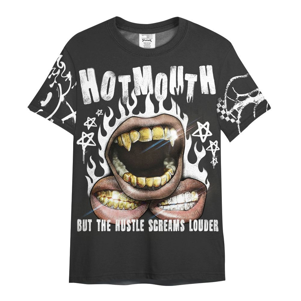 Shirt To Match White Thunder 4s - Mouth Burning Street Style All Over Print