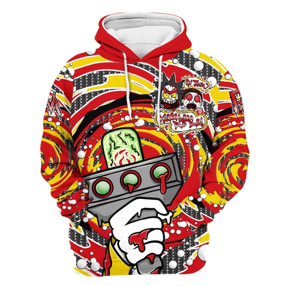 Hoodie To Match Ferrari 14s - Wubba Rick Drip All Over Print