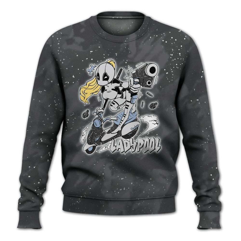 Sweatshirt To Match Reverse Oreo 6s - Lady Pool Cartoon Abstract Halftone All Over Print