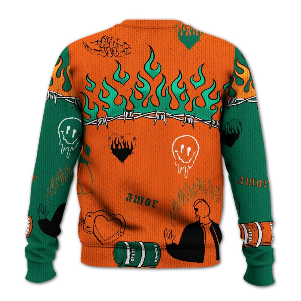 Sweater To Match SoleFly Sail Gorge Green 3s - Snake Trust No One Graphic