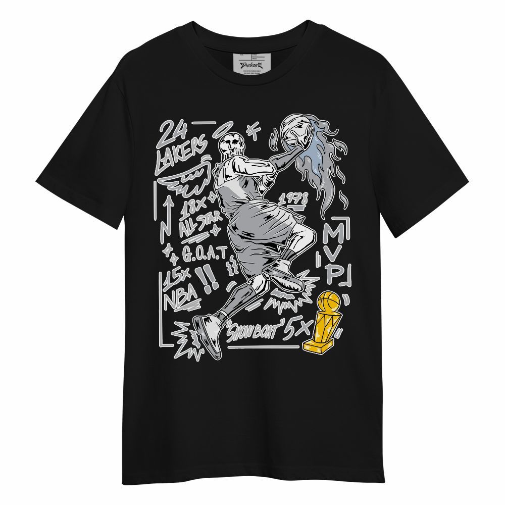 Shirt To Match Low OG Wolf Grey 1s - Superstars Skeleton Unisex Shirt