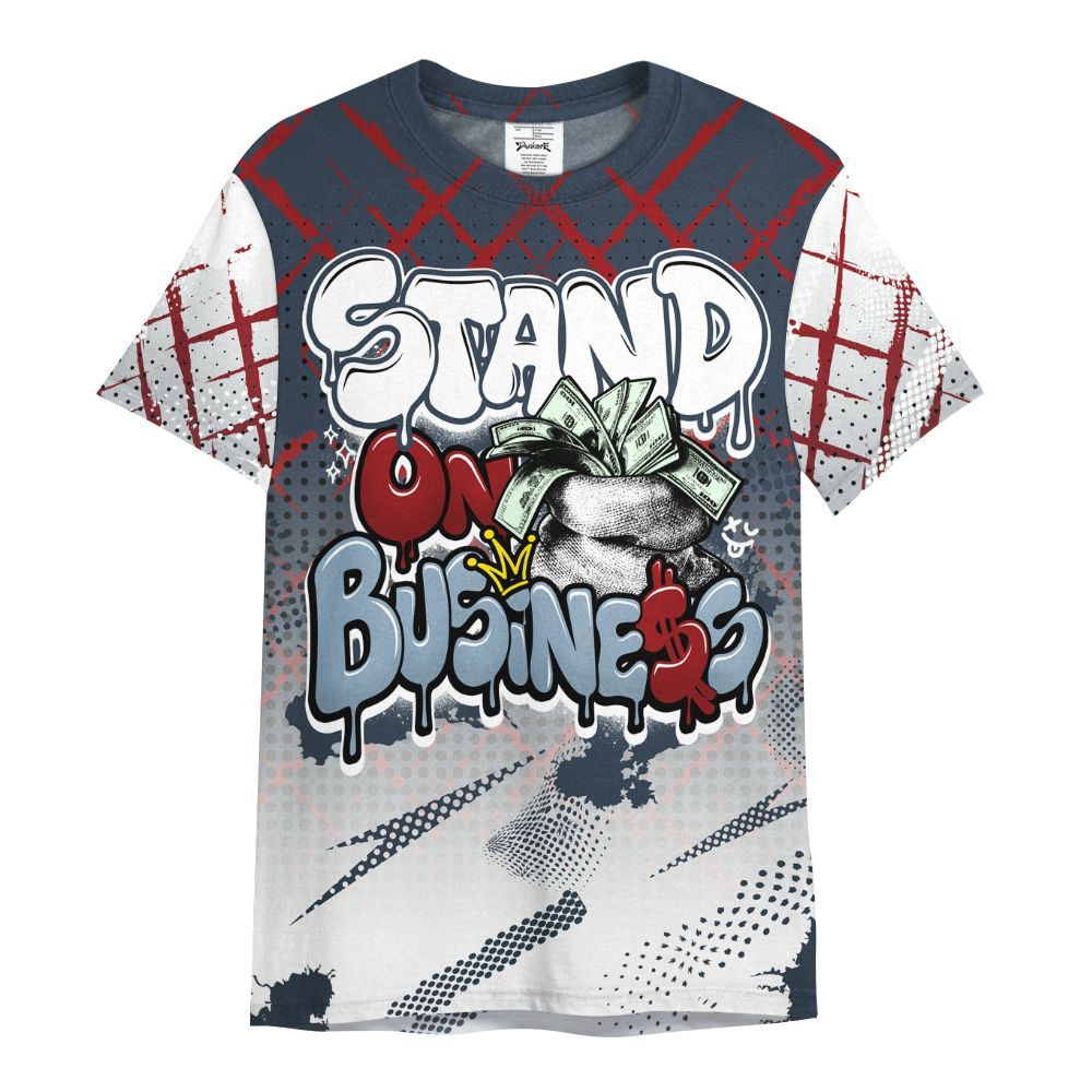 Shirt To Match Retro Olympic 6s - Halftone Stand Business Dripping All Over Print
