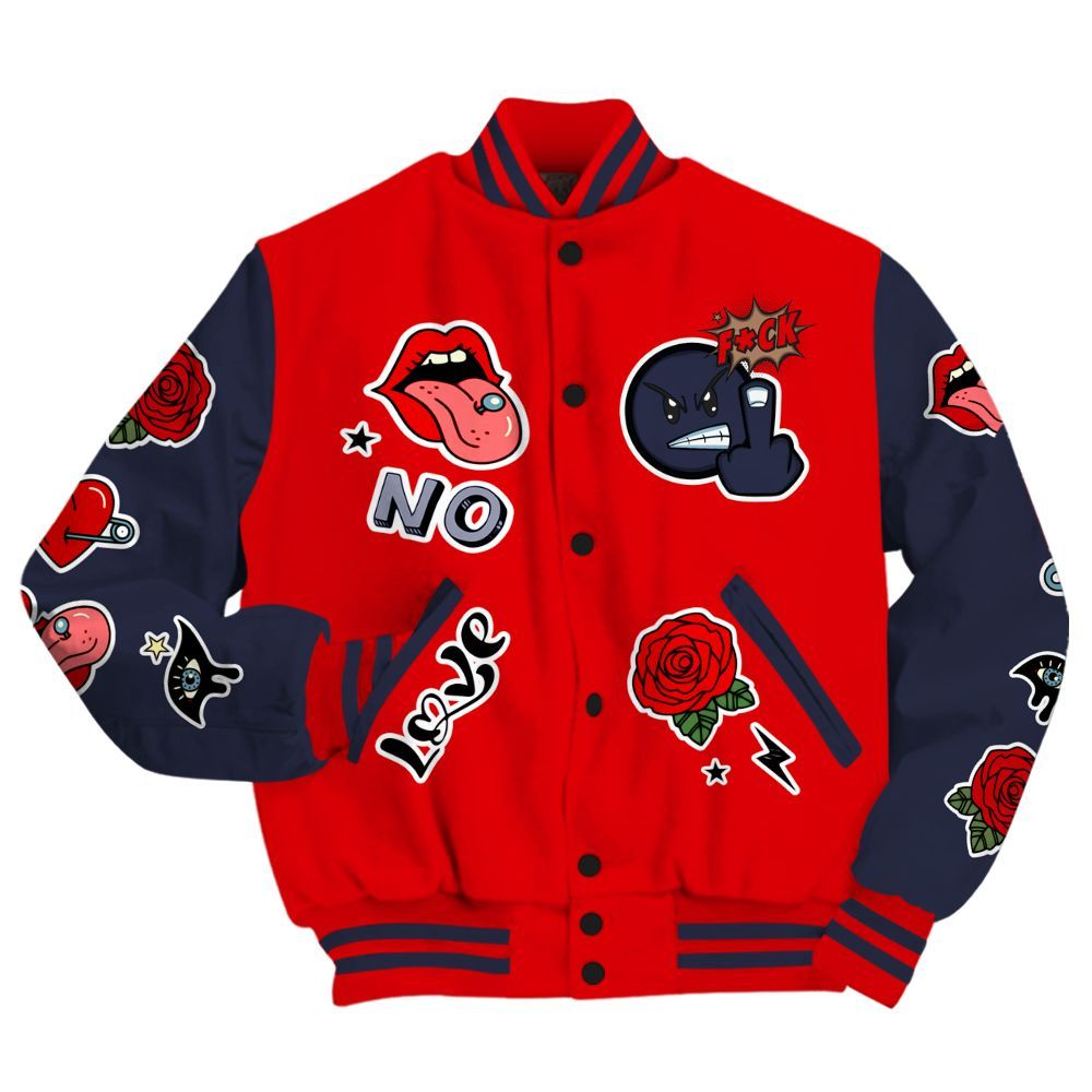 Varsity Jacket To Match Low OG Howard Bison 1s - FK Around Find Out All Over Print