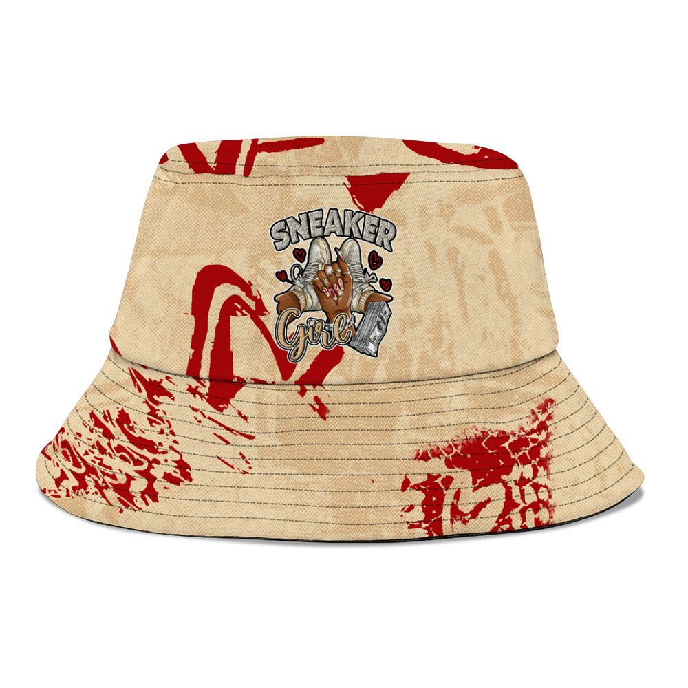 Bucket Hat To Match Dunk Low Strawberry Waffle - Sneakerz Girlz Heart Grunge Graphic