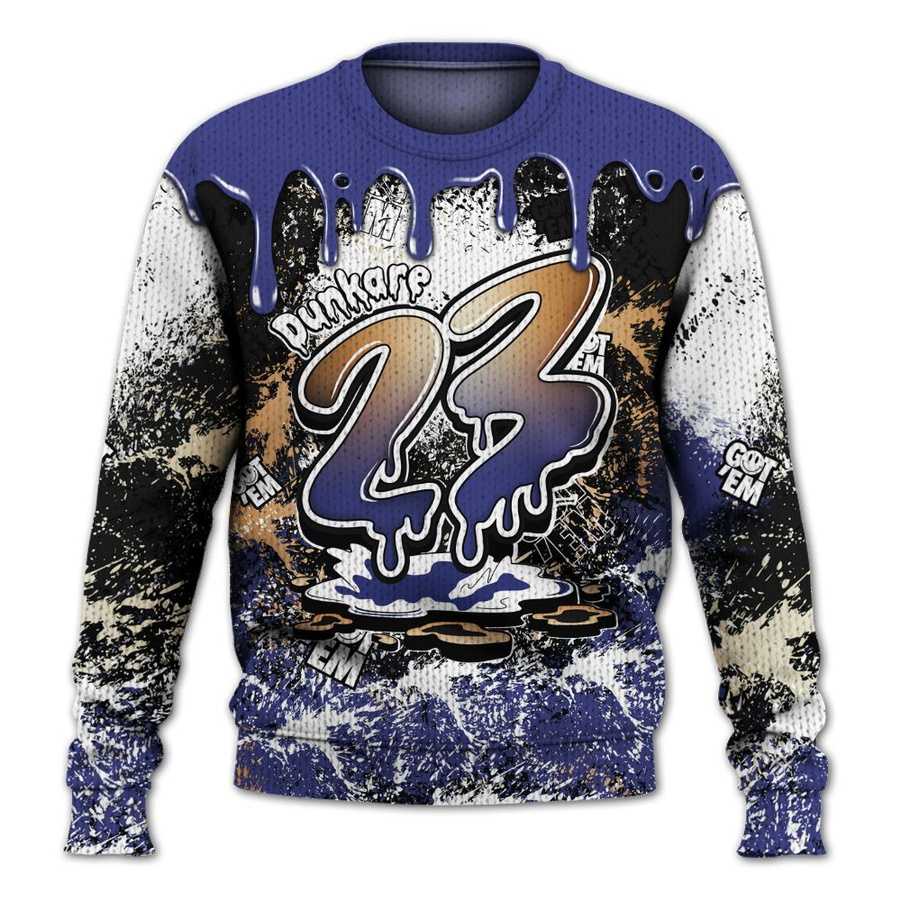 Sweater To Match JM Pro Black Concord - Dripping 23 Drip Graphic