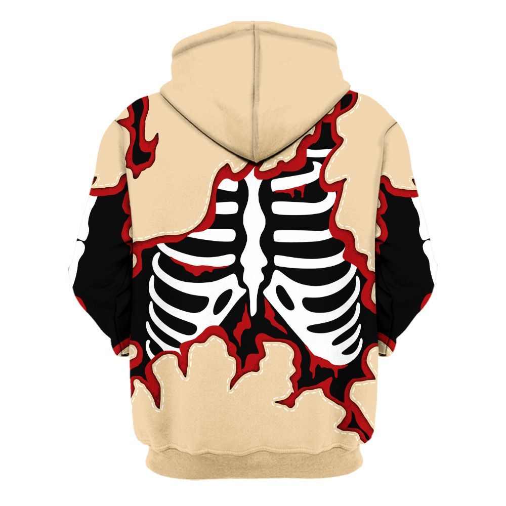 Hoodie To Match Dunk Low Strawberry Waffle - Skeleton Smiley Face All Over Print