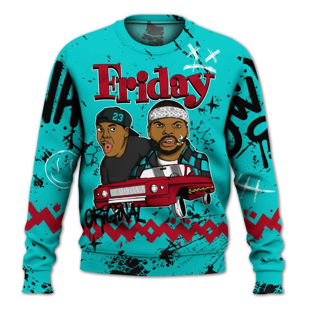Sweatshirt To Match Air Griffey Max 1 Freshwater - Friday Sneaker Crayon All Over Print
