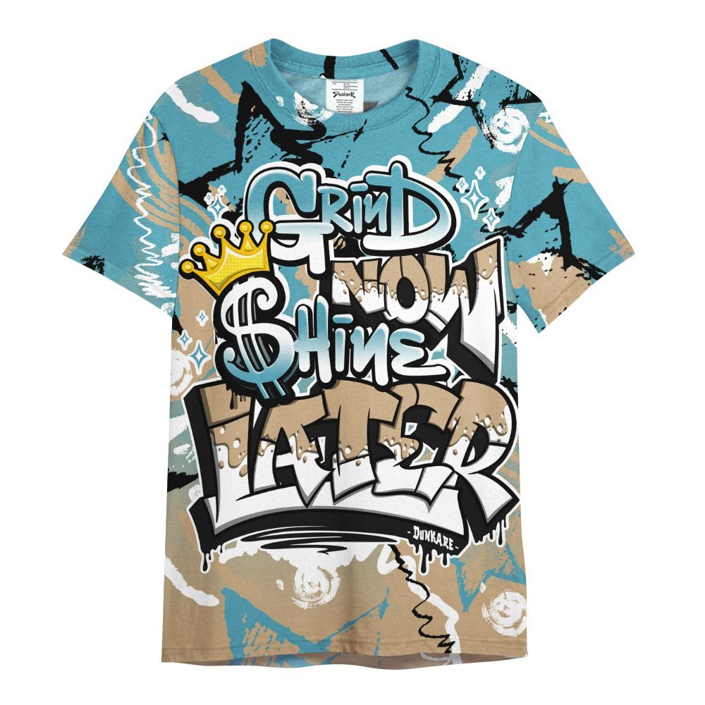 Shirt To Match H-Town 11s - Grind Shine Later Drip All Over Print