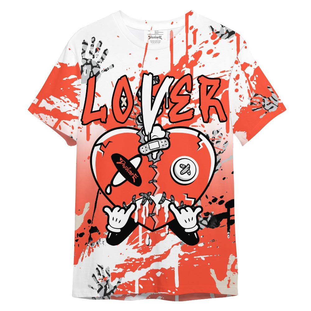 Shirt To Match Shirt Streetwear Loser Lover Drip Heart, 3 Cosmic Clay T-- To Match Sneaker Georgia Peach 3s Graphic Tee NCT
