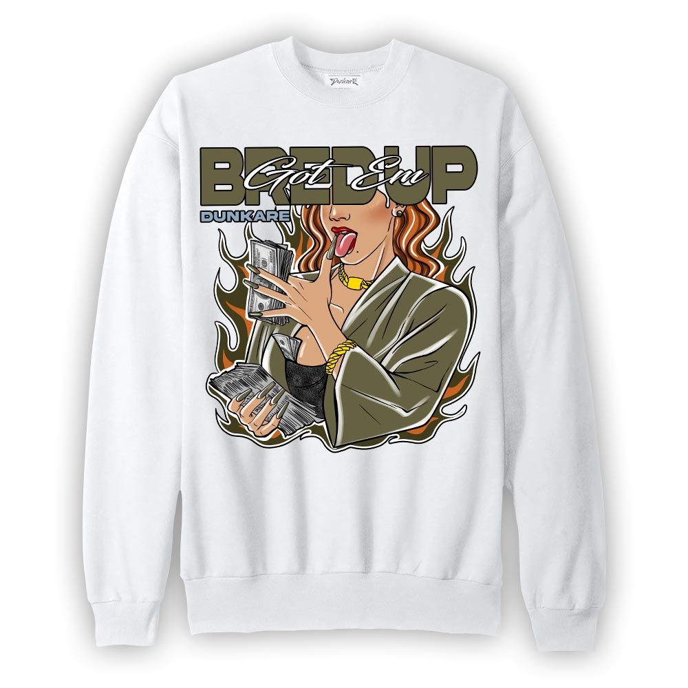 Sweatshirt To match Olive 5s Sweatshirt - Bred'up Unique Graphic