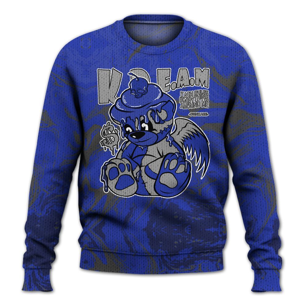 Knitted Sweater To Match Air Max Plus Black Racer Blue - Loot Bear Liquid