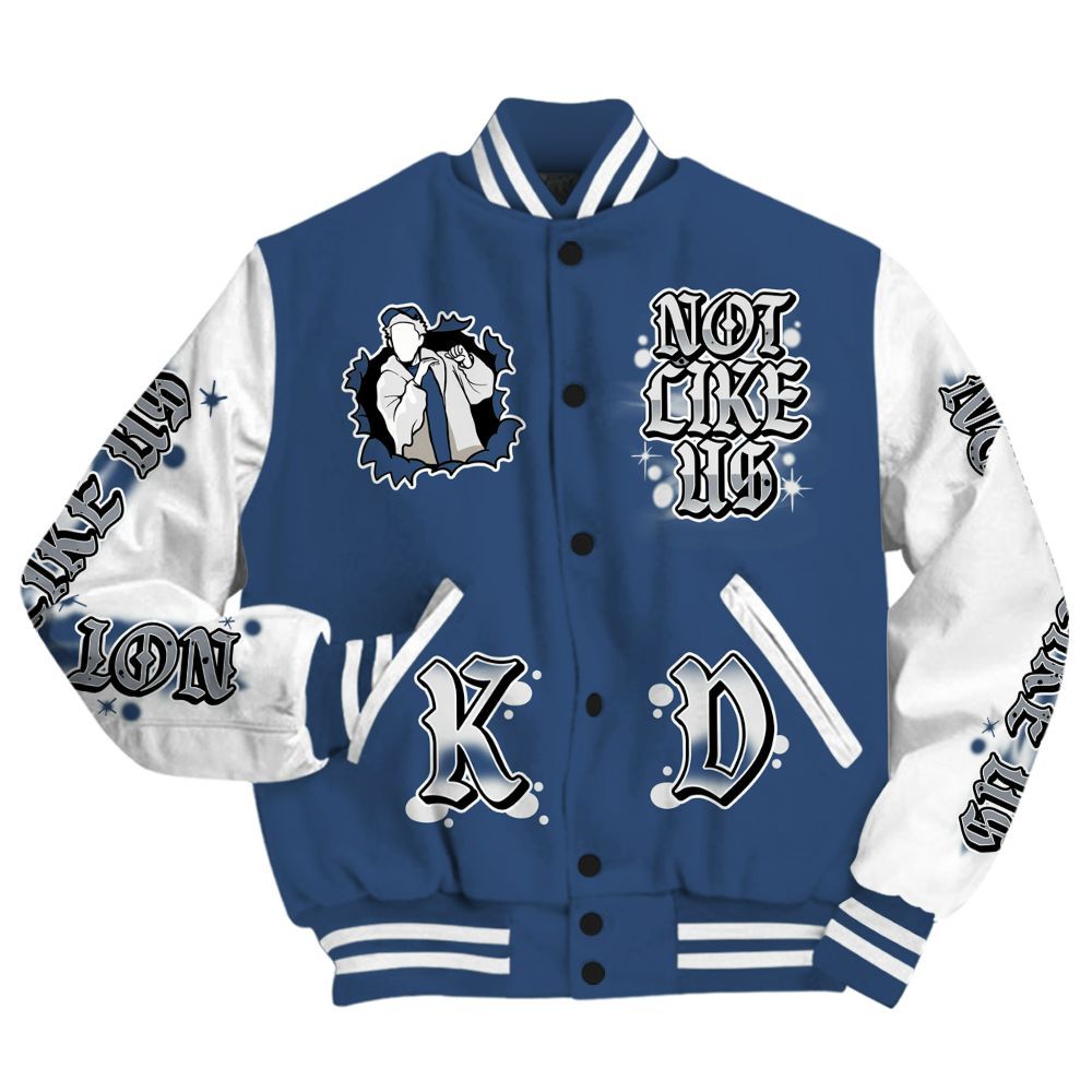 Varsity Jacket To Match Midnight Navy 4s - None Like Us Graphic All Over Print