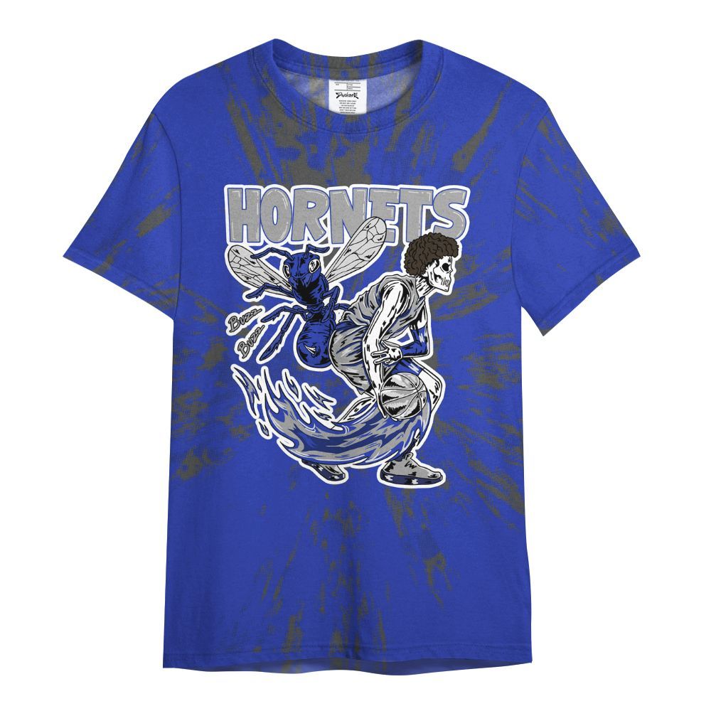 Shirt To Match Air Max Plus Black Racer Blue - Hornets Skeleton Luxury All Over Print