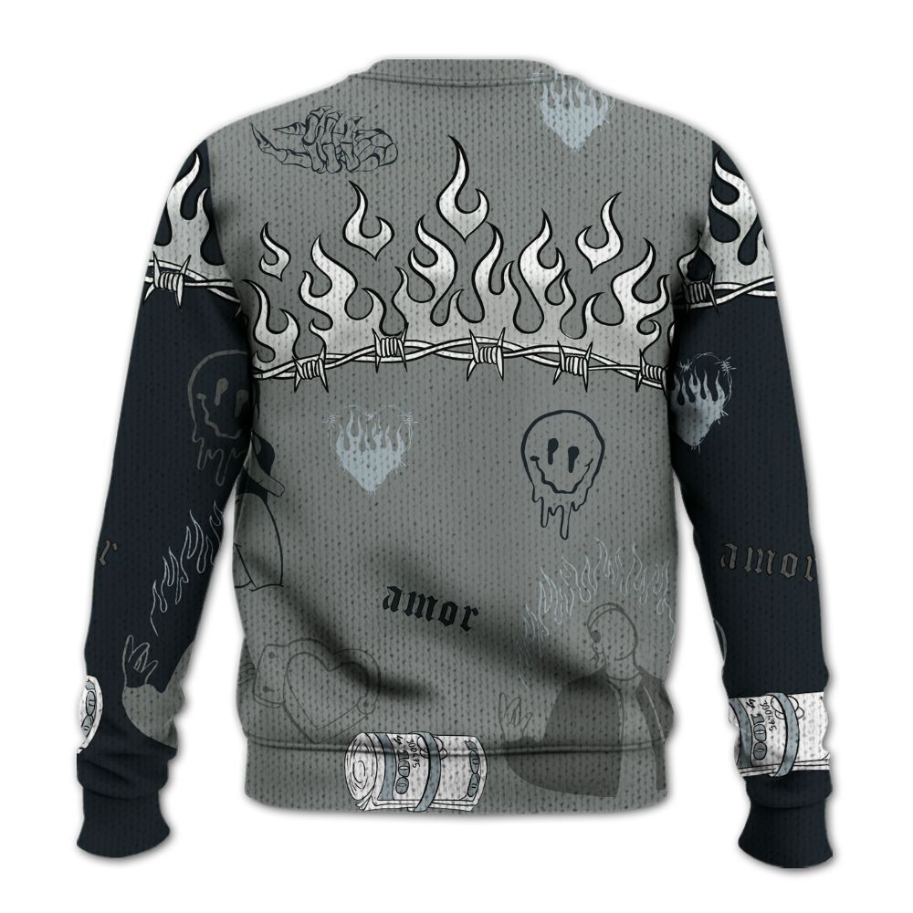 Knitted Sweater To Match Retro Georgetown 6s - Snake Trust No One