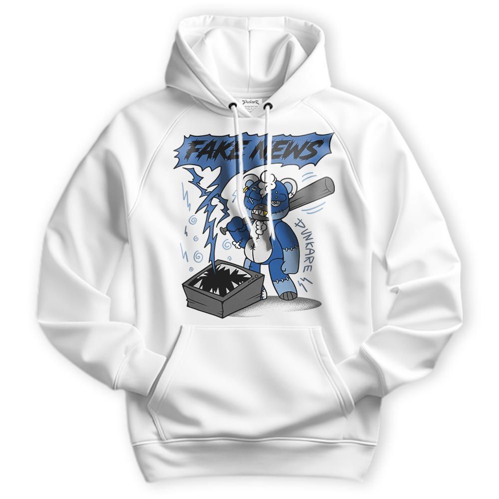 Sweatshirt To Match Low Space Royal 11s Hoodie - False News Hugz Hoodie Unisex